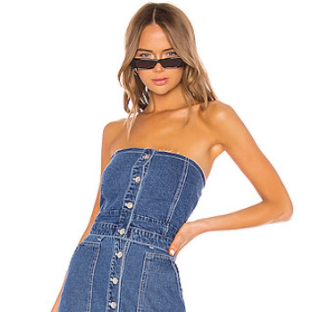 REVOLVE-Kendall and Kylie denim crop top